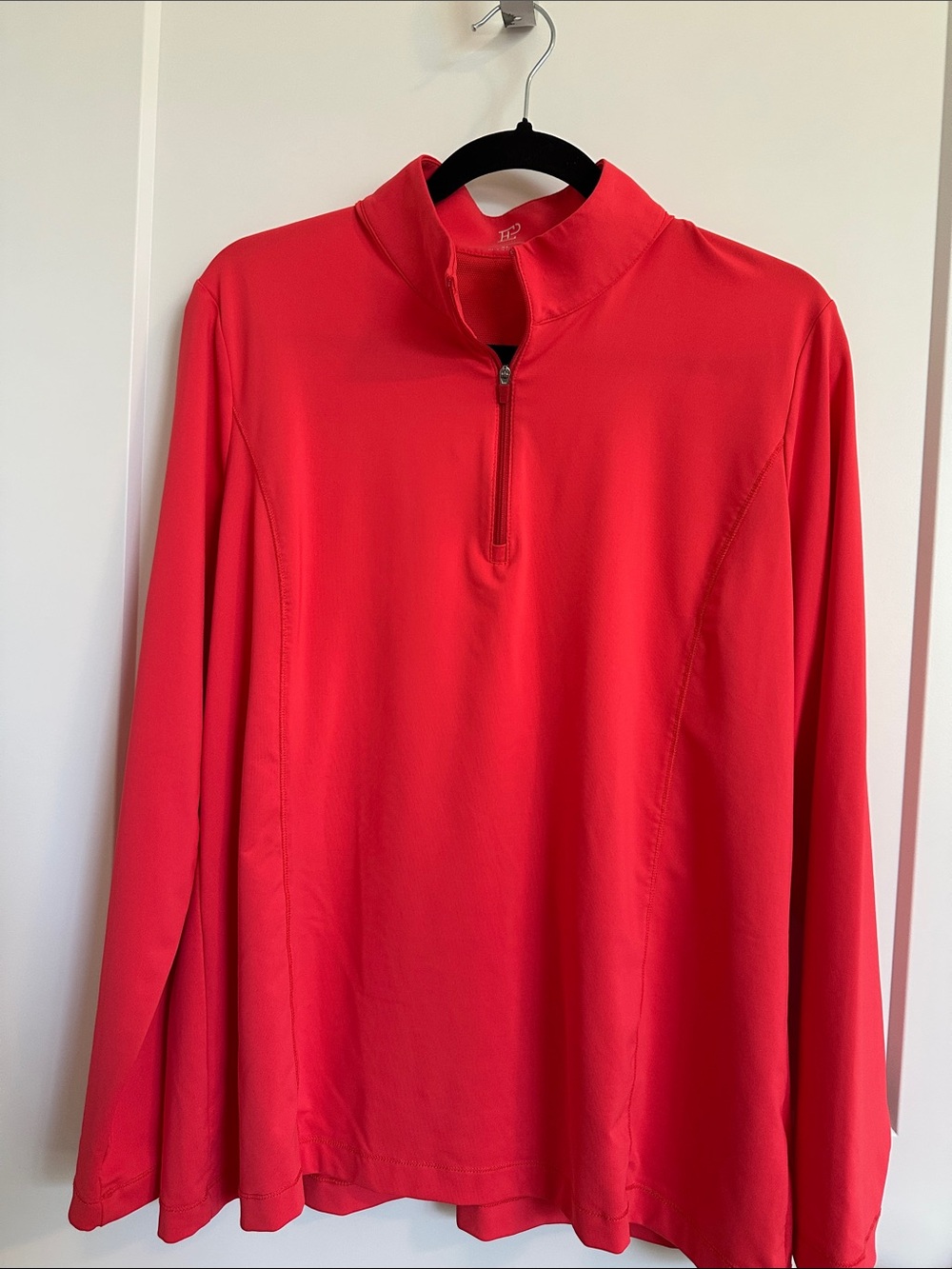 Women's Red Quarter-Zip Performance Pullover